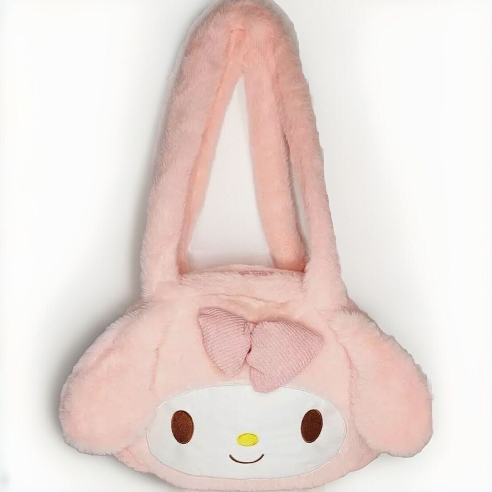 Sanrio My Melody Pink Plush Shoulder Bag Cute mymelody Handbag Girls‎ Gift NEW
